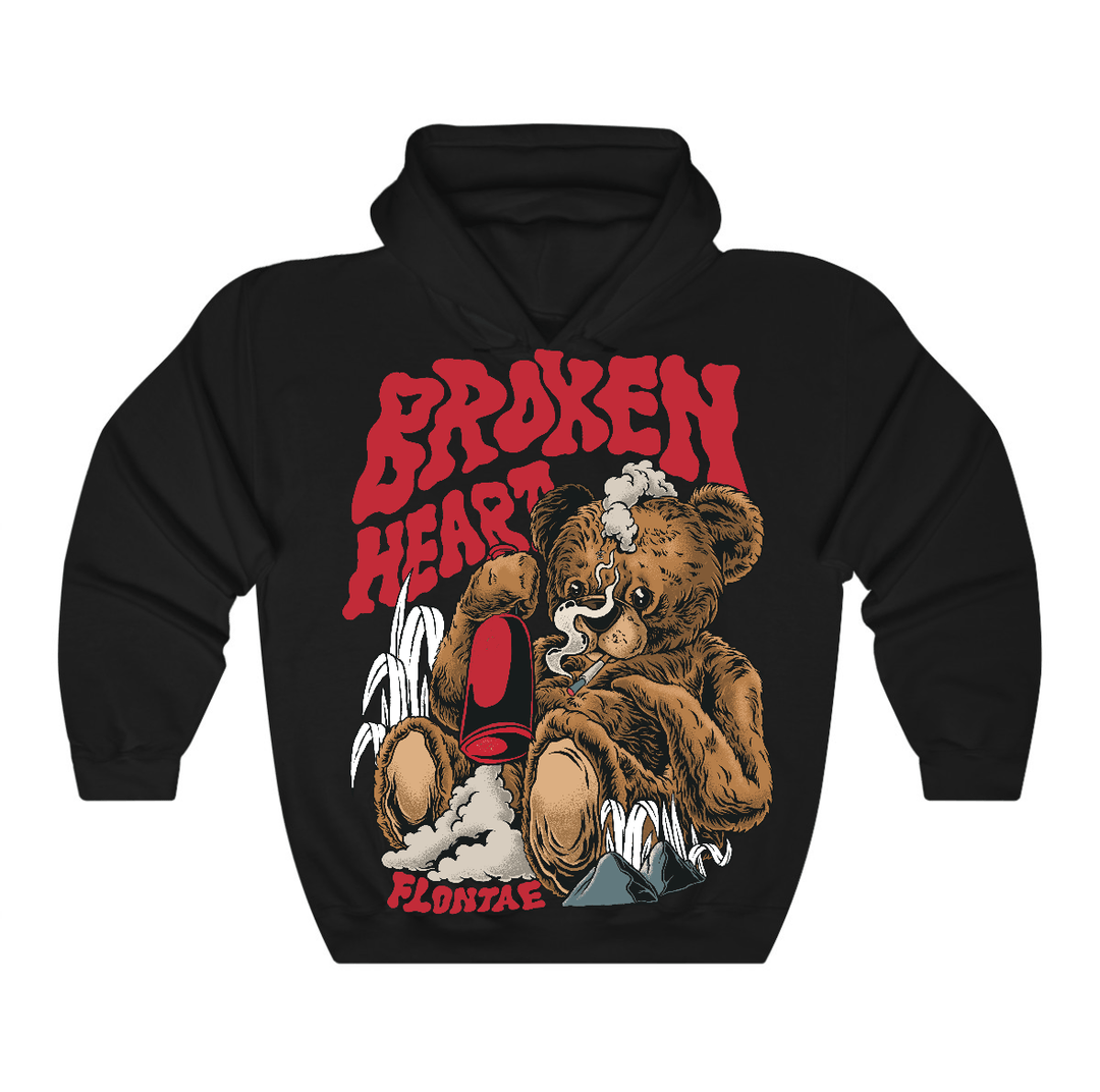 Chicago 1s Low Flontae Hoodie Broken Heart Graphic