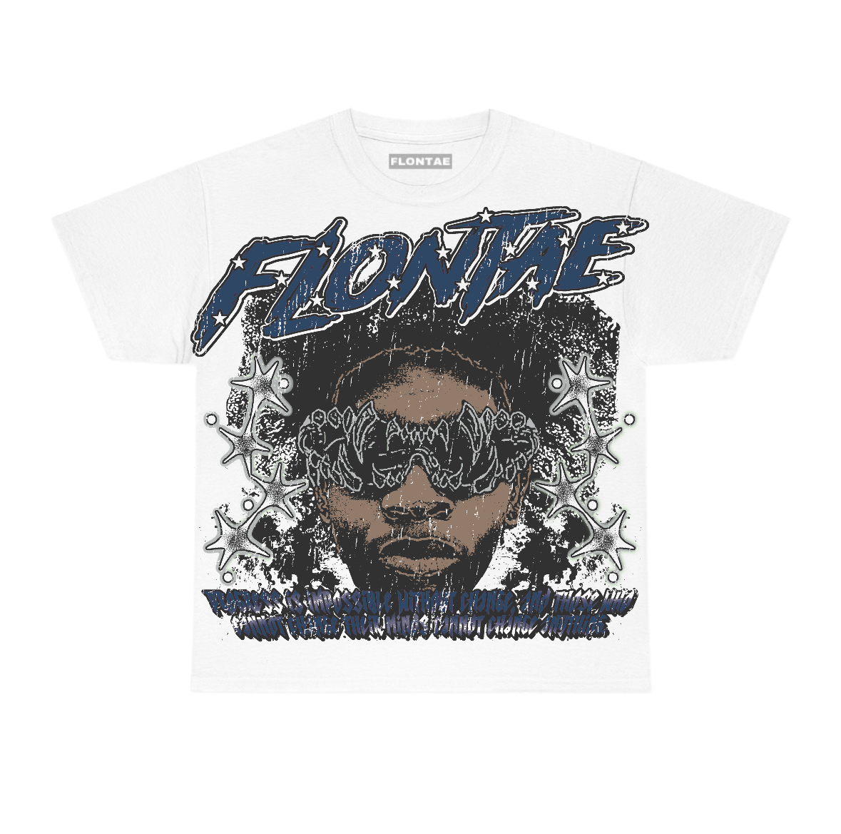 French Blue 12s Flontae T-Shirt Stay Hopeful Graphic