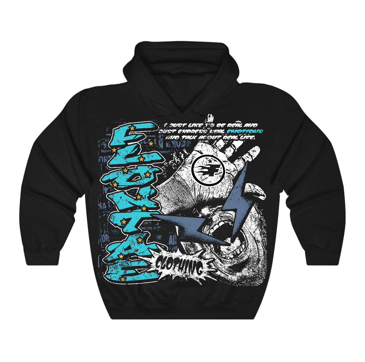 Gamma Blue 11s Flontae Hoodie Too Honest Graphic