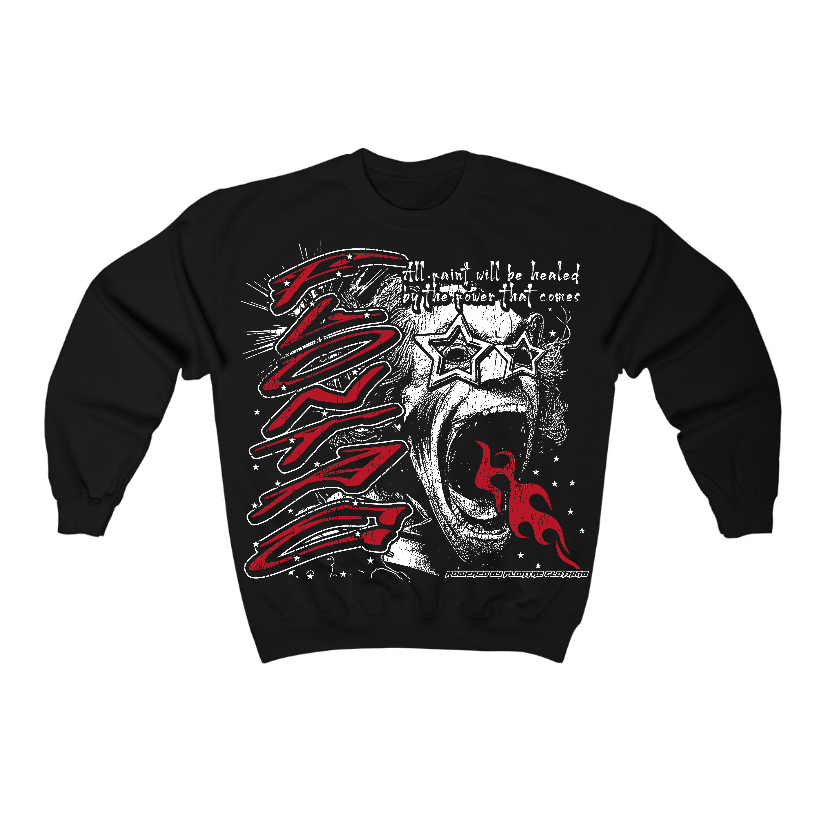 Flu Game 12s Flontae Crewneck Sweatshirt Wonder Graphic
