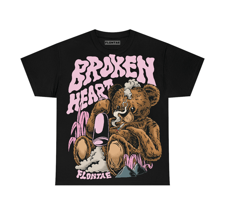 Pearl Pink 12s Flontae T-Shirt Broken Heart Graphic