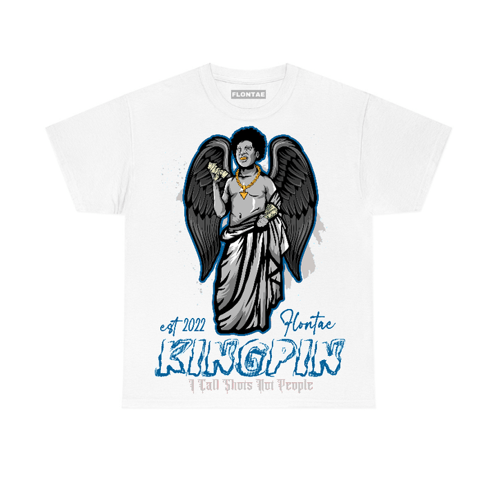 Military Blue 4s Flontae T-Shirt Making Moves Graphic