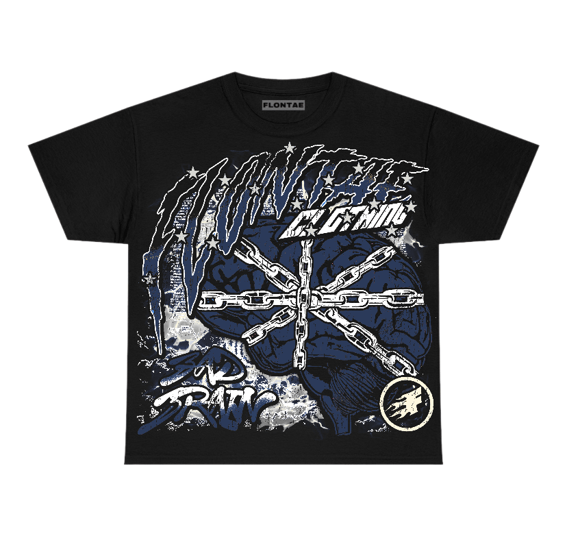 Diffused Blue 3s Flontae T-Shirt Bad Brain Graphic