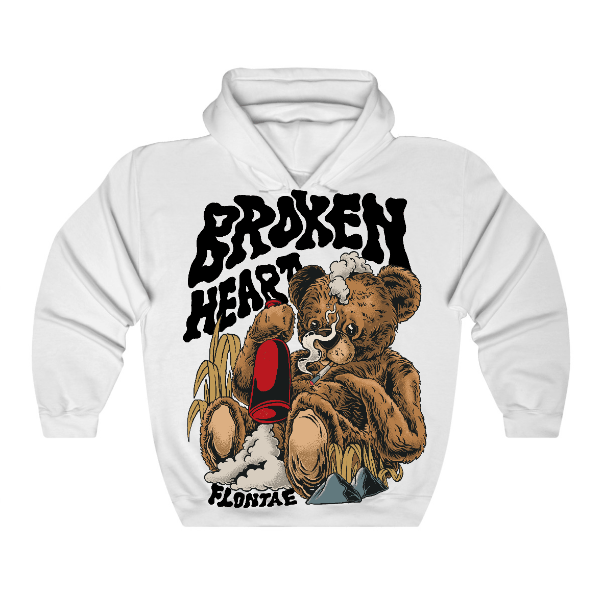 Taxi 12s Flontae Hoodie Broken Heart Graphic