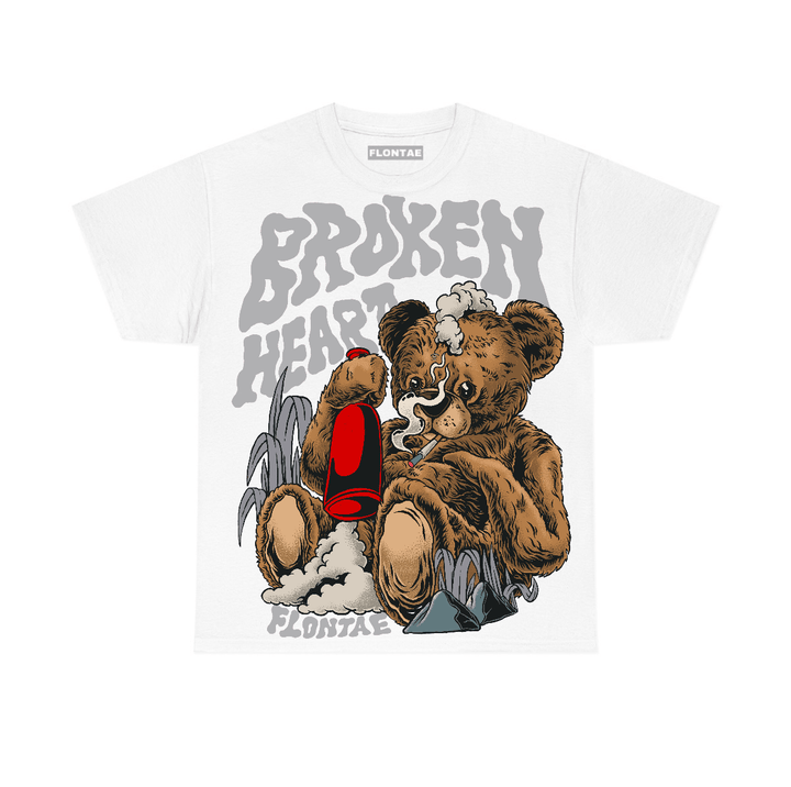 White Cement 4s Flontae T-Shirt Broken Heart Graphic