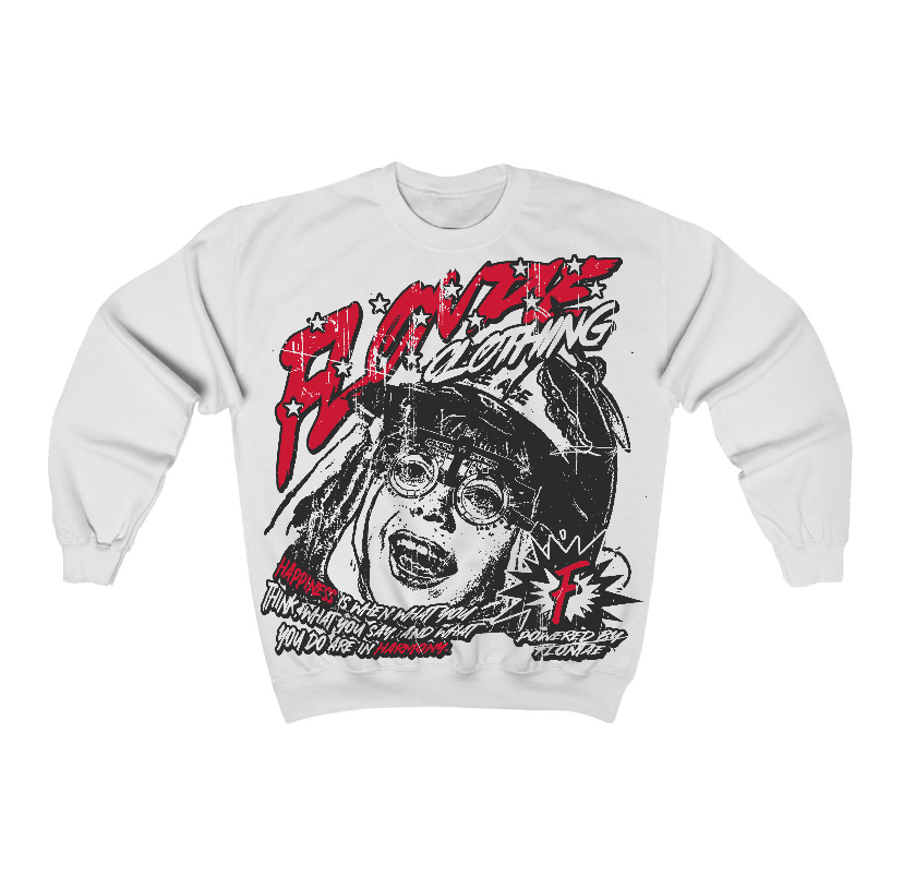 85 Bred 1s Flontae Crewneck Sweatshirt Always Smile Graphic