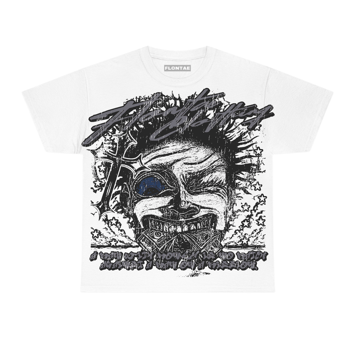 Flint Grey 9s Flontae T-Shirt Nothing Else Graphic
