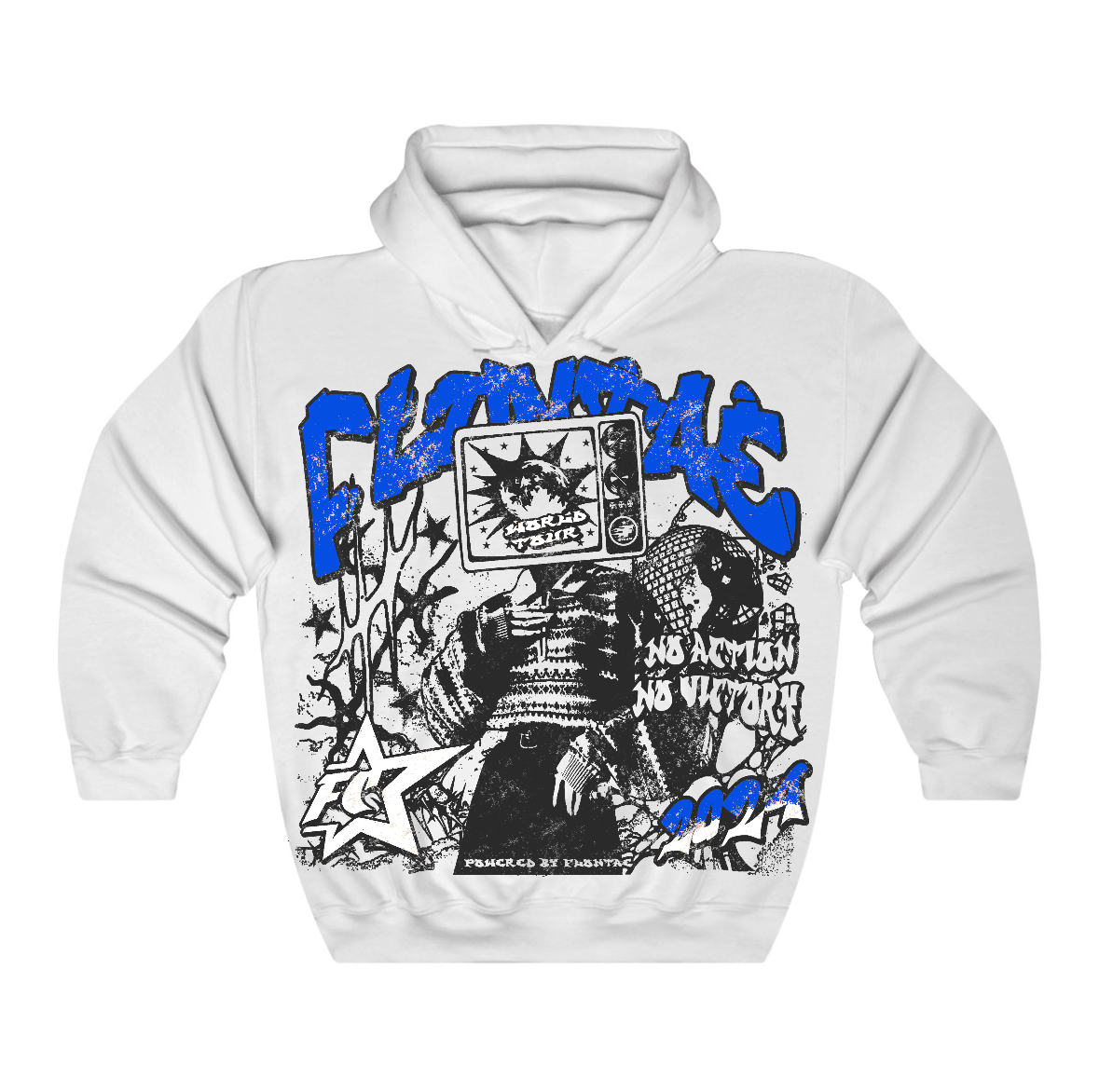 Blueberry 12s Flontae Hoodie No Victory Graphic