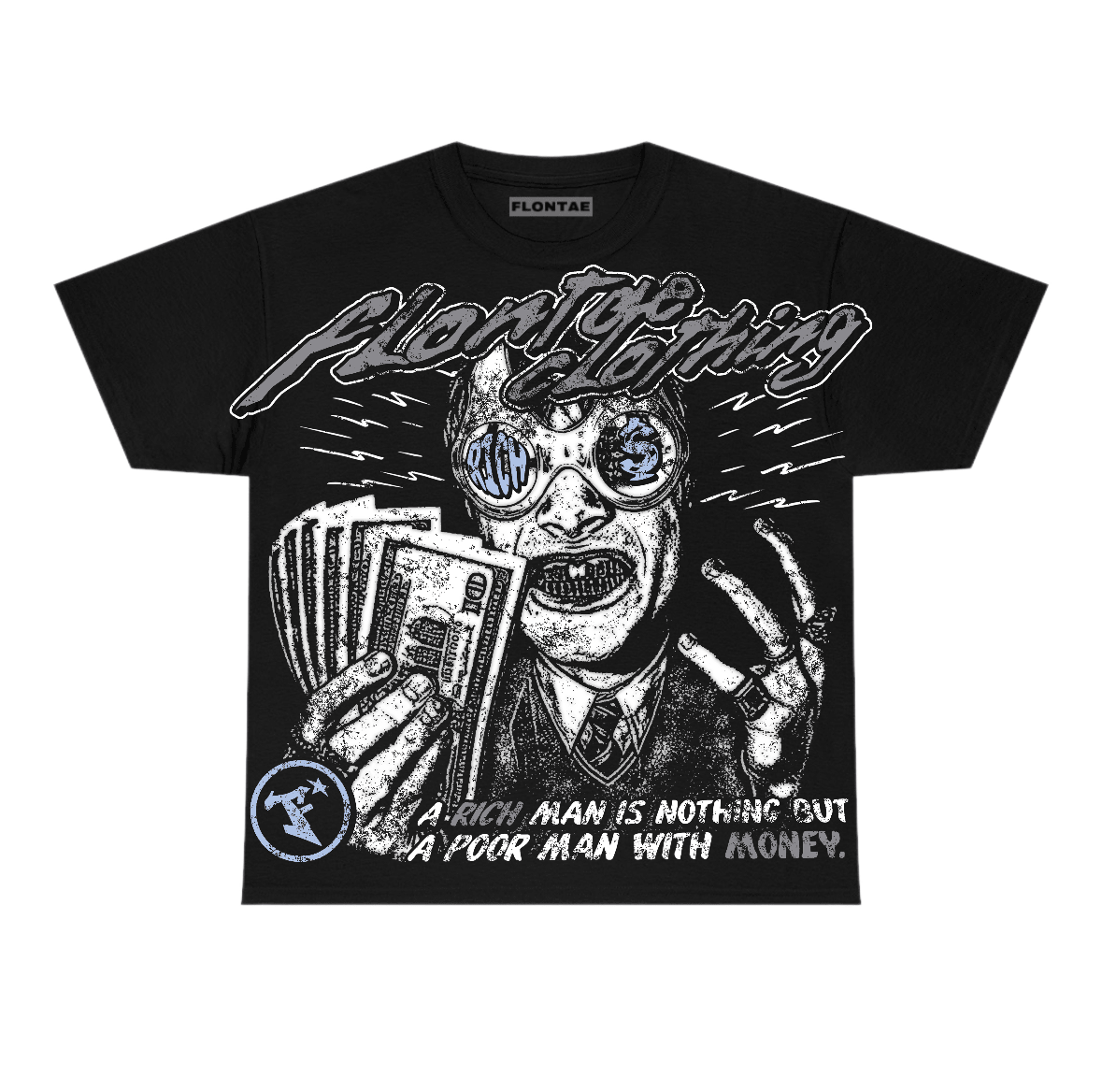 Wolf Grey 5s Flontae T-Shirt Not Better Graphic