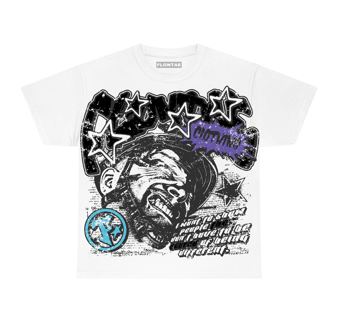 Aqua 8s Flontae T-Shirt Be Unique Graphic