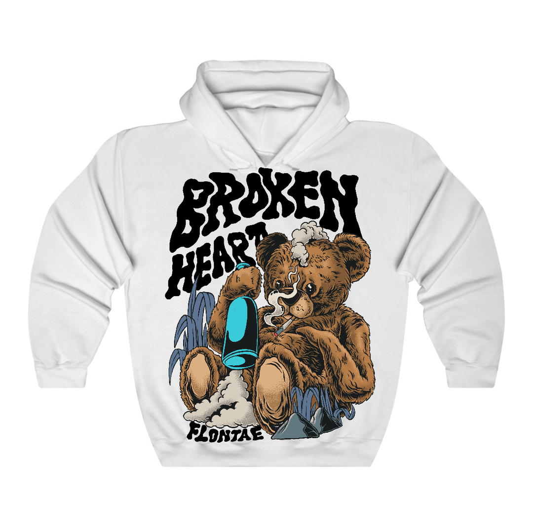 Gamma Blue 11s Flontae Hoodie Broken Heart Graphic