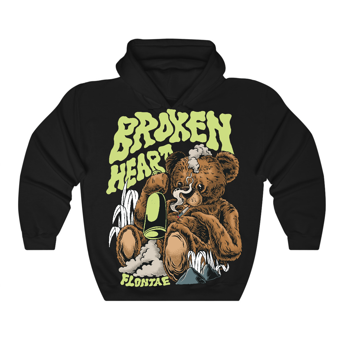 Inner Beast 11s Flontae Hoodie Broken Heart Graphic