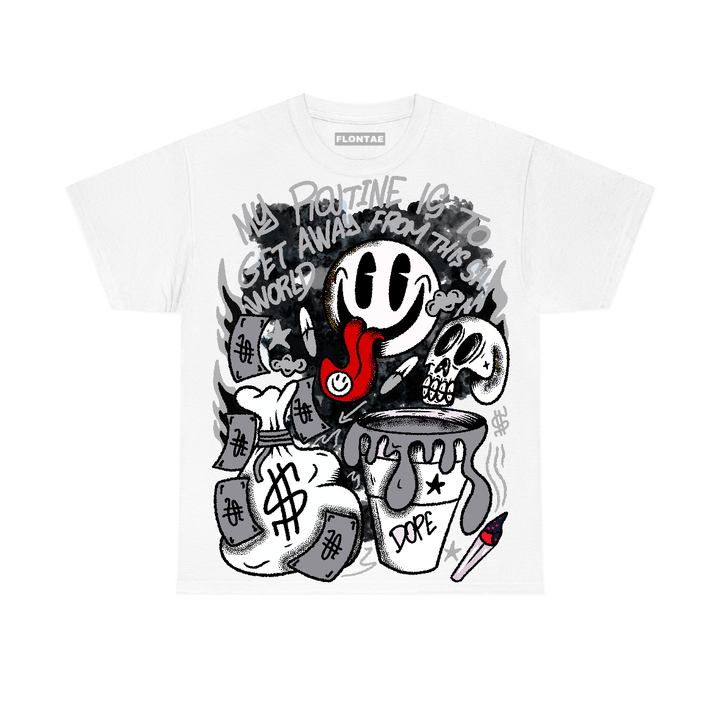 White Cement 4s Flontae T-Shirt Stay Out Graphic