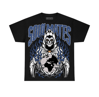 Navy 4s Flontae T-Shirt Soulmates Graphic