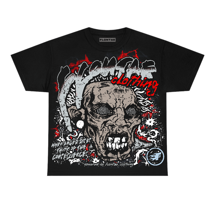 Black Metallic Reimagined 5s Flontae T-Shirt Consequences Graphic