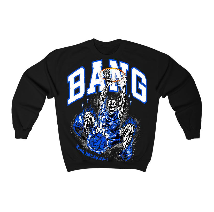 Blueberry 12s Flontae Crewneck Sweatshirt Get Up Graphic