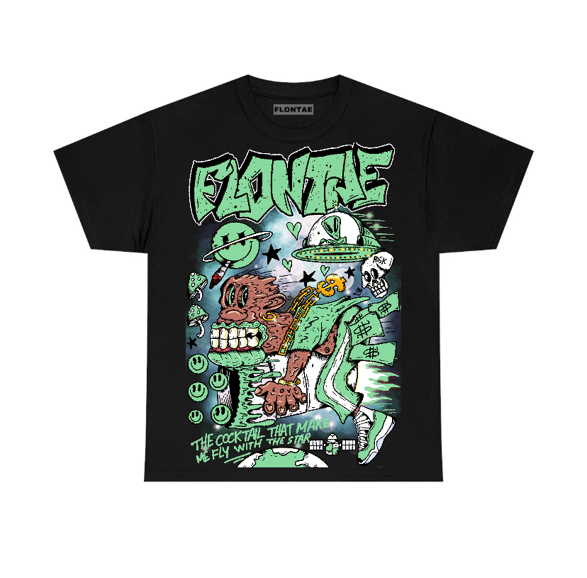 Green Glow 1s Flontae T-Shirt I Believe Graphic
