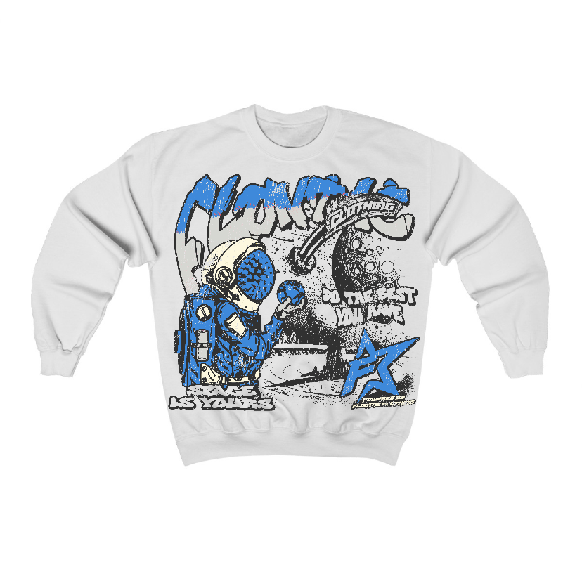 Lucky Shorts 3s Flontae Crewneck Sweatshirt Space Is Yours Graphic