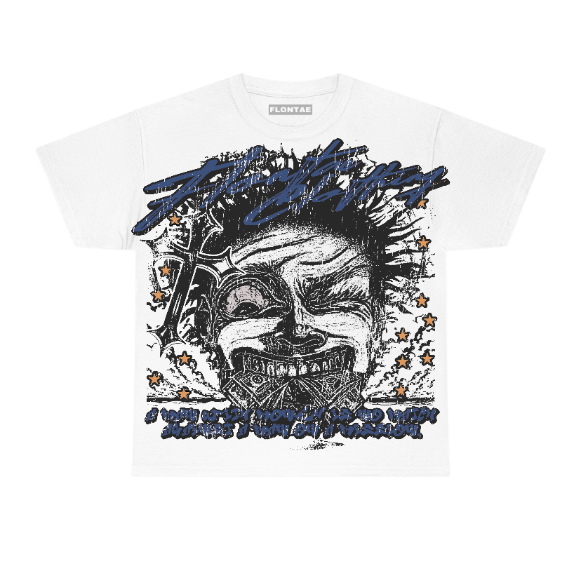 Navy 4s Flontae T-Shirt Nothing Else Graphic