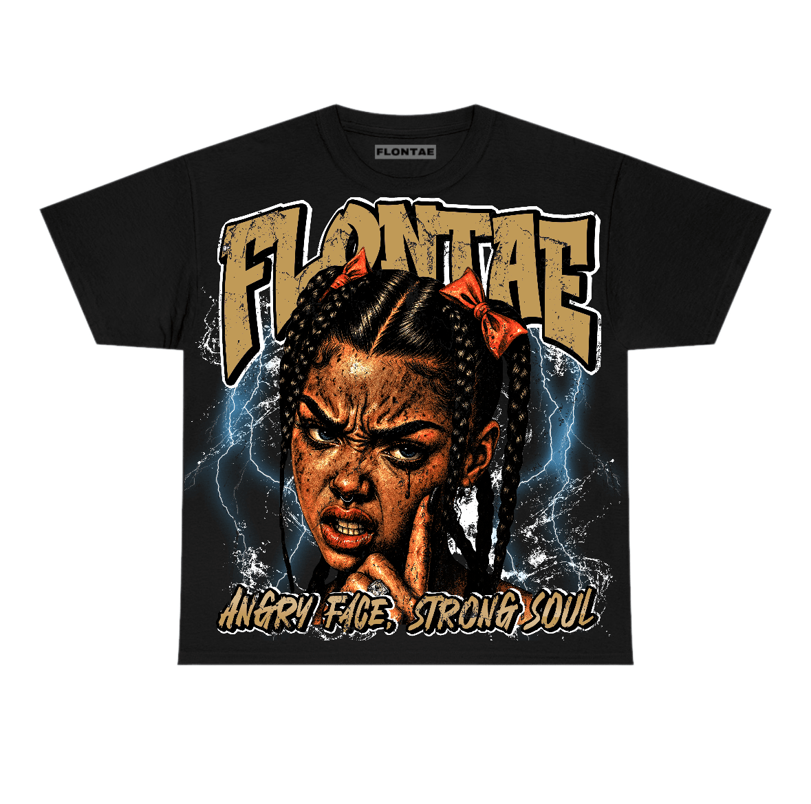 Taxi 12s Flontae T-Shirt Angry Soul Graphic