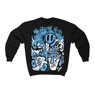 Legend Blue 11s Flontae Sweatshirt Stay Out Graphic