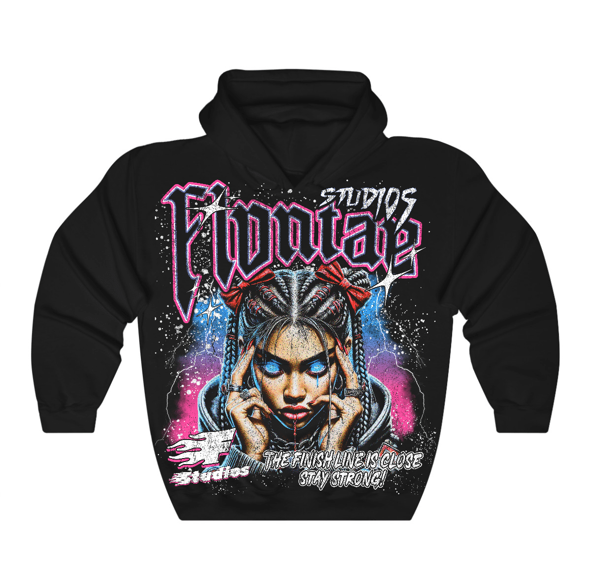 Flontae Hoodie Stay Strong Graphic