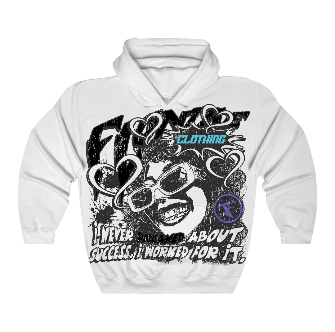 Aqua 8s Flontae Hoodie Never Dream Graphic