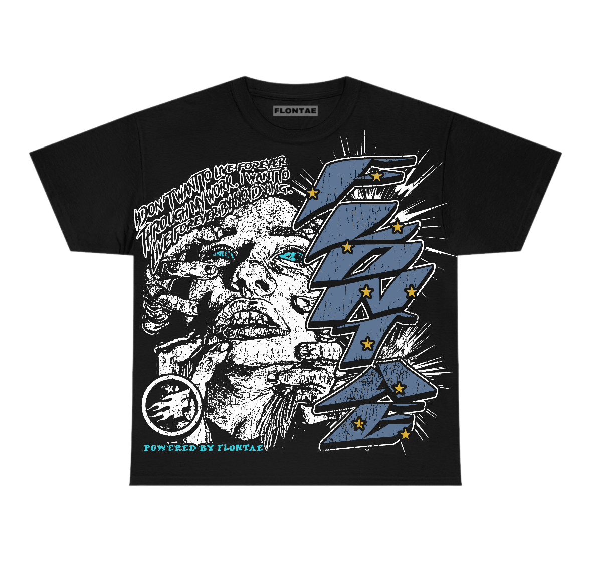 Gamma Blue 11s Flontae T-Shirt Forever Graphic