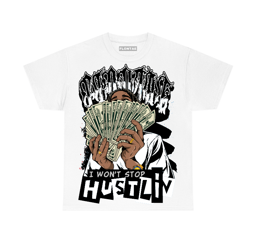 85 Metallic Black 1s Low Flontae T-Shirt Hustlin Graphic