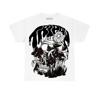 White Thunder 4s Flontae T-Shirt Trippin Graphic