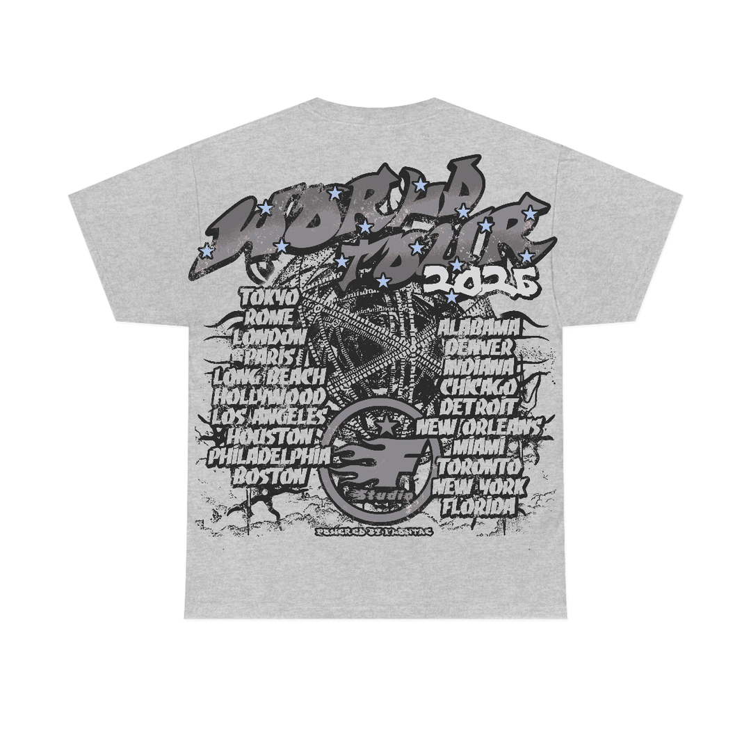 Wolf Grey 5s Flontae T-Shirt No Victory Graphic