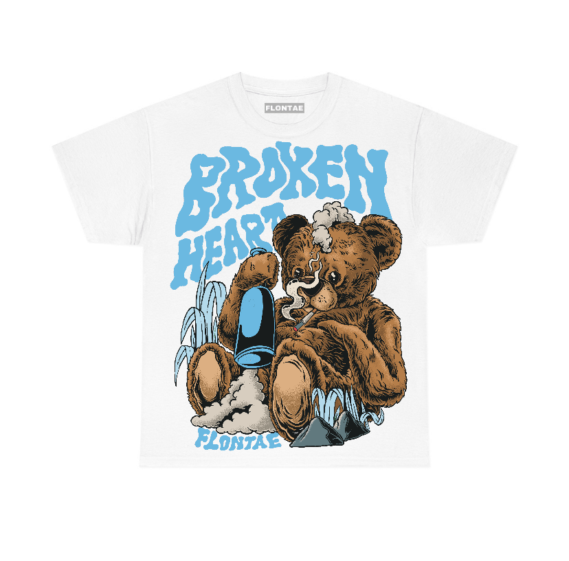 Legend Blue 11s Flontae T-Shirt Broken Heart Graphic