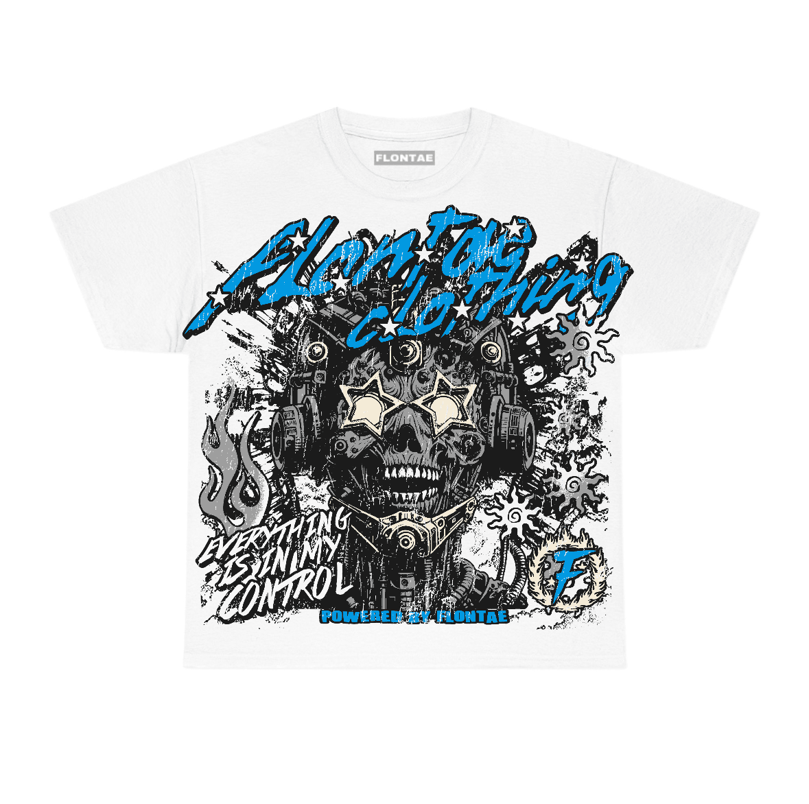 University Blue Reimagined 1s Flontae T-Shirt My Control Graphic