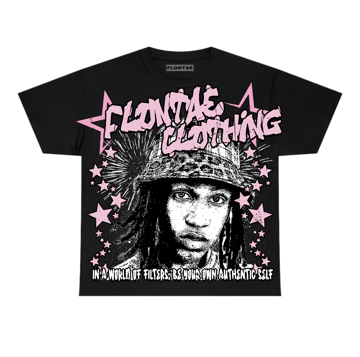 Pearl Pink 12s Flontae T-Shirt Be Yourself Graphic