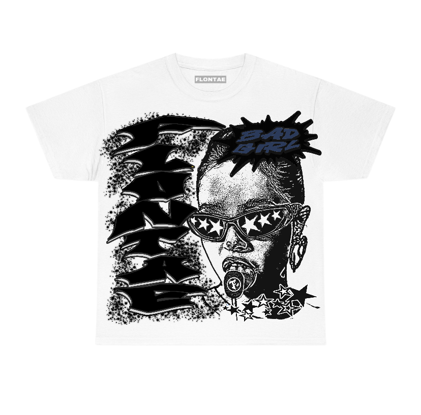 Diffused Blue 3s Flontae T-Shirt Baddie Graphic