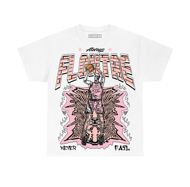 Legend Pink 11s Low Flontae T-Shirt Never Fail Graphic