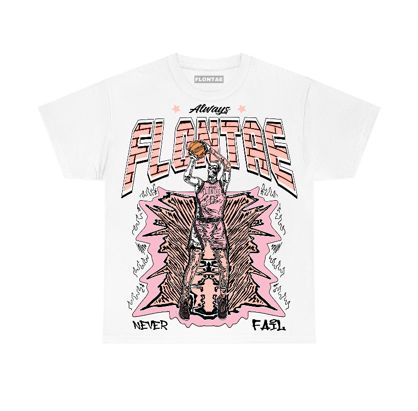 Legend Pink 11s Low Flontae T-Shirt Never Fail Graphic