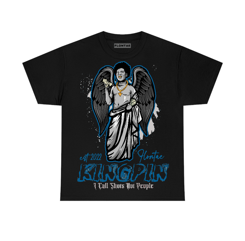 Military Blue 4s Flontae T-Shirt Making Moves Graphic