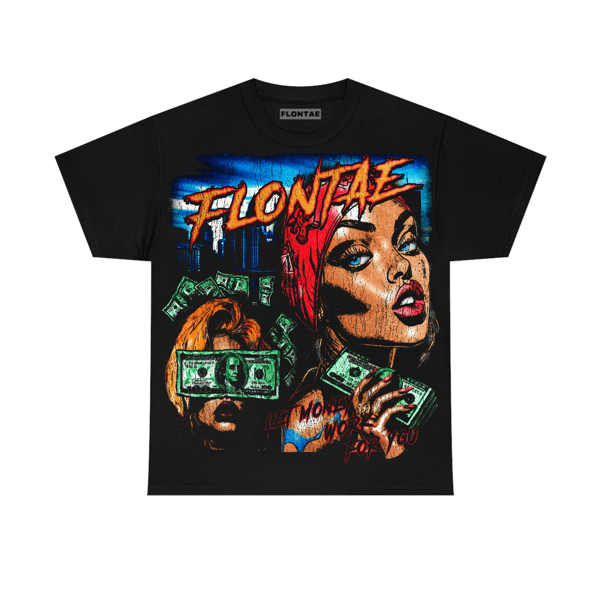 Black “Passive Power” Graphic T-Shirt – Unisex Cotton Streetwear Tee by Flontae