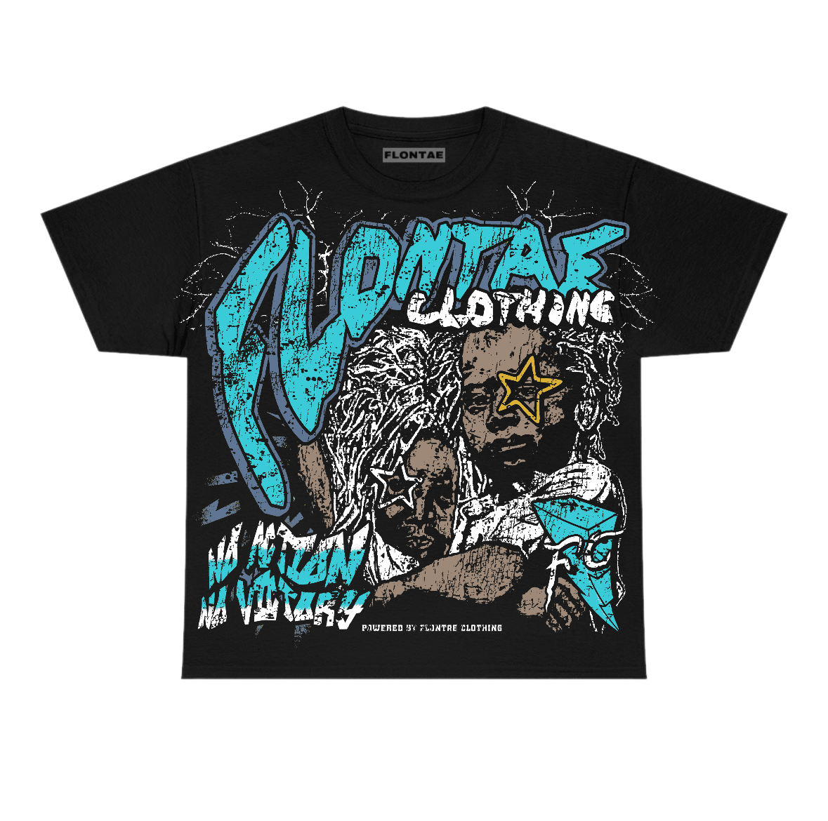 Gamma Blue 11s Flontae T-Shirt No Action Graphic
