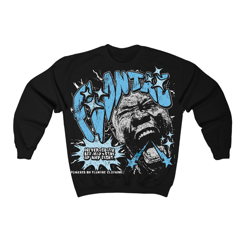 Legend Blue 11s Flontae Crewneck Sweatshirt Never Quit Graphic