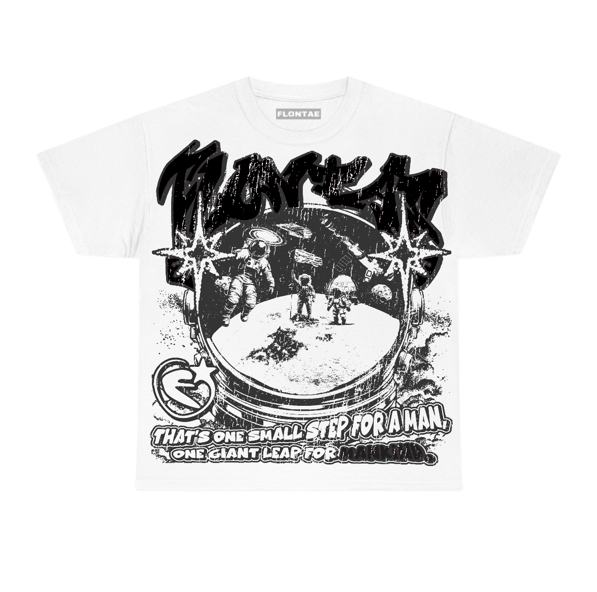 Black Cat 4s Flontae T-Shirt Be Proud Graphic