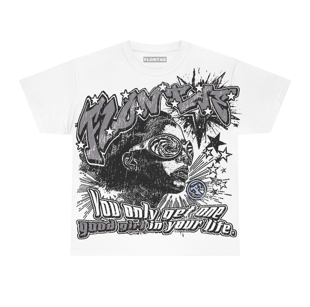 Wolf Grey 5s Flontae T-Shirt Good Girl Graphic