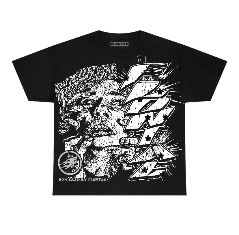 85 Metallic Black 1s Low Flontae T-Shirt Forever Graphic