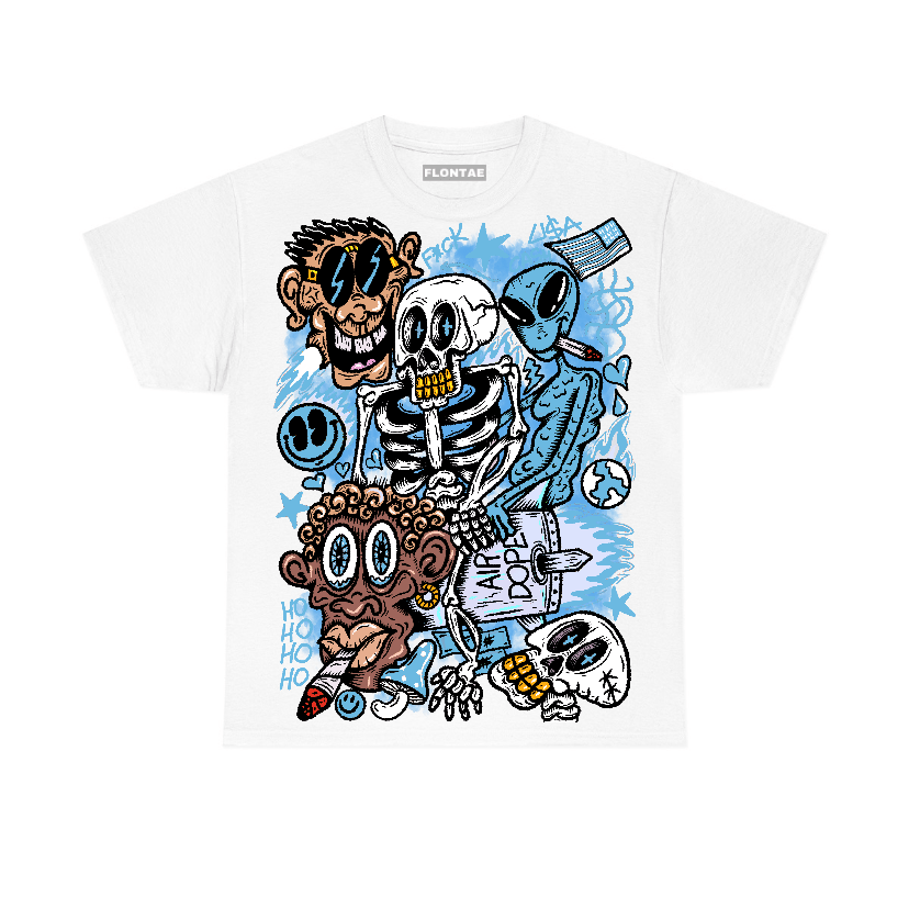 Legend Blue 11s Flontae T-Shirt Friends Graphic