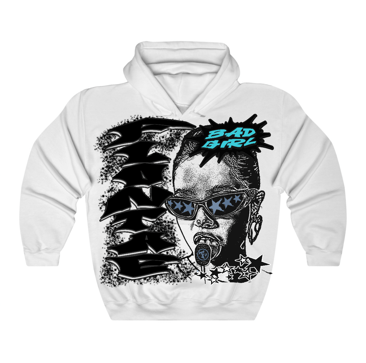 Gamma Blue 11s Flontae Hoodie Baddie Graphic