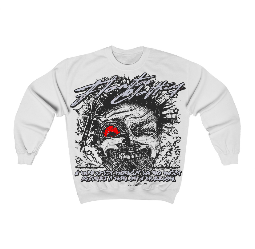 Black Cement 3s Flontae Crewneck Sweatshirt Nothing Else Graphic