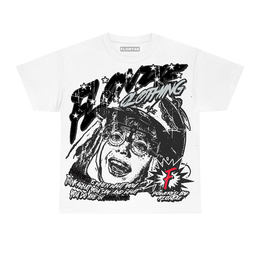 Black Metallic Reimagined 5s Flontae T-Shirt Always Smile Graphic