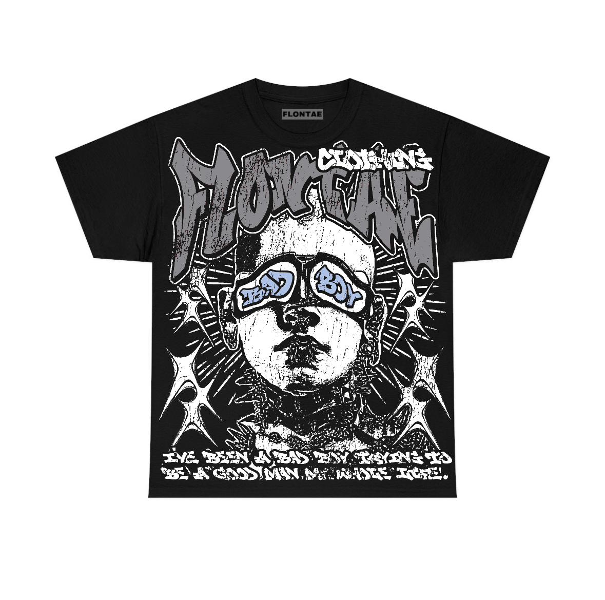 Wolf Grey 5s Flontae T-Shirt Be Good Graphic