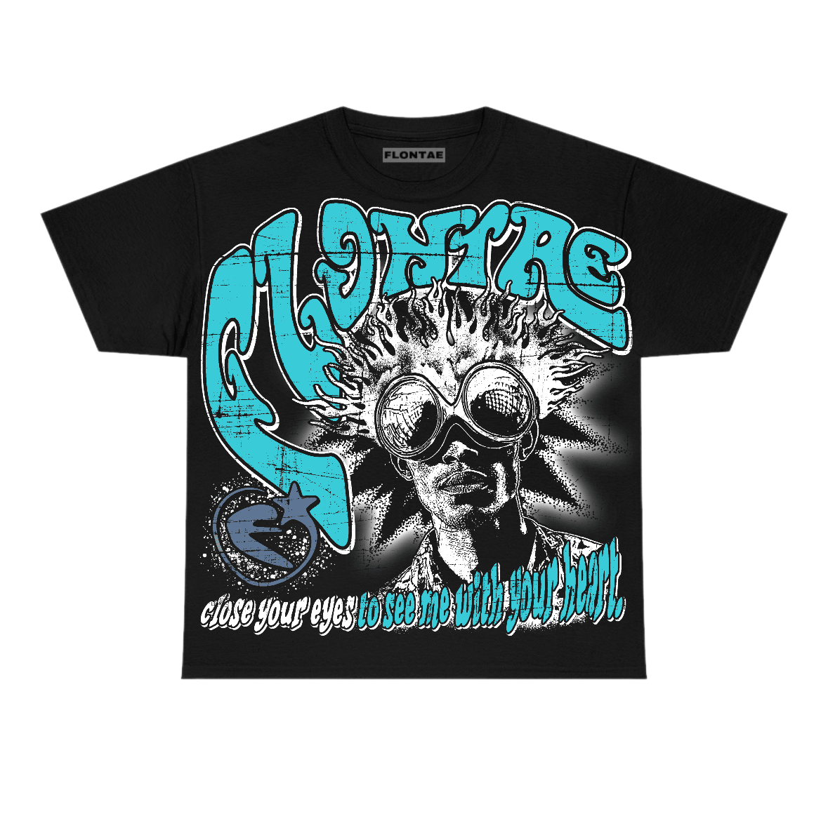 Gamma Blue 11s Flontae T-Shirt Dreaming Graphic